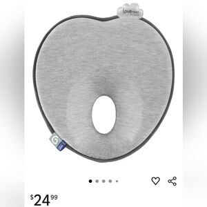 Gray Baby Head Support Pillow